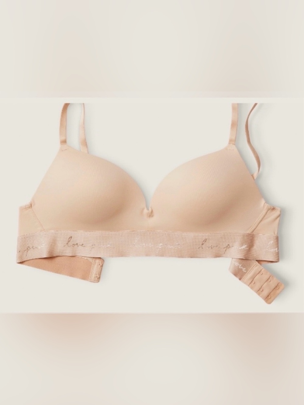 Victoria's Secret Pink Wear Everywhere Wireless Lined Bra in Marzipan size 32A